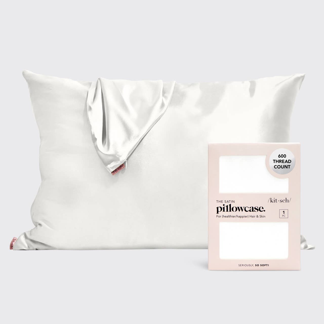 Ivory- Standard Satin Pillowcase