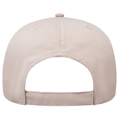 Khaki 5 Panel Low Profile Baseball Cap