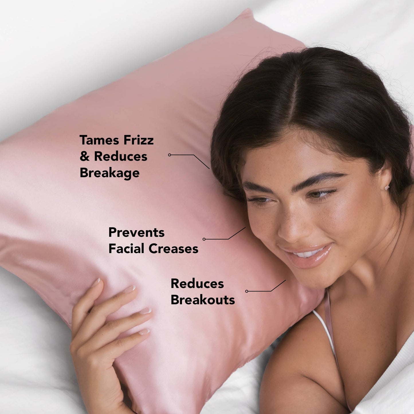 Blush-Standard Satin Pillowcase