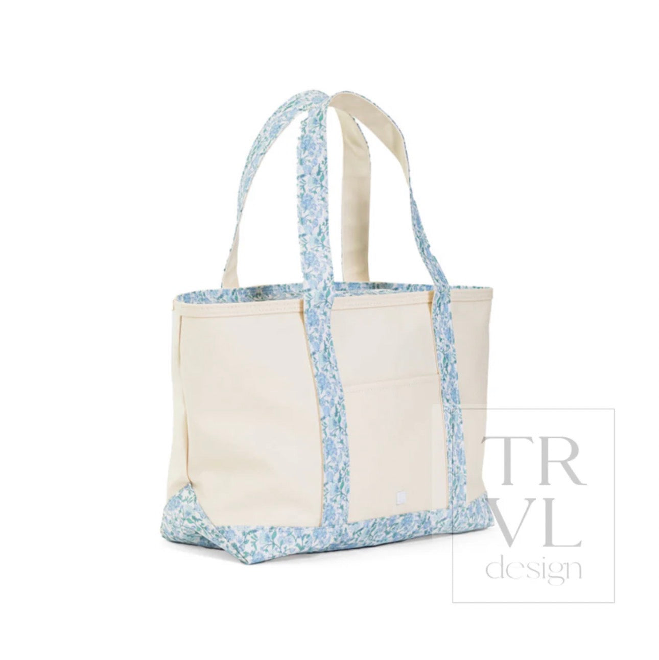 TRVL Medium Tote-Coated Canvas with Hamptons Floral