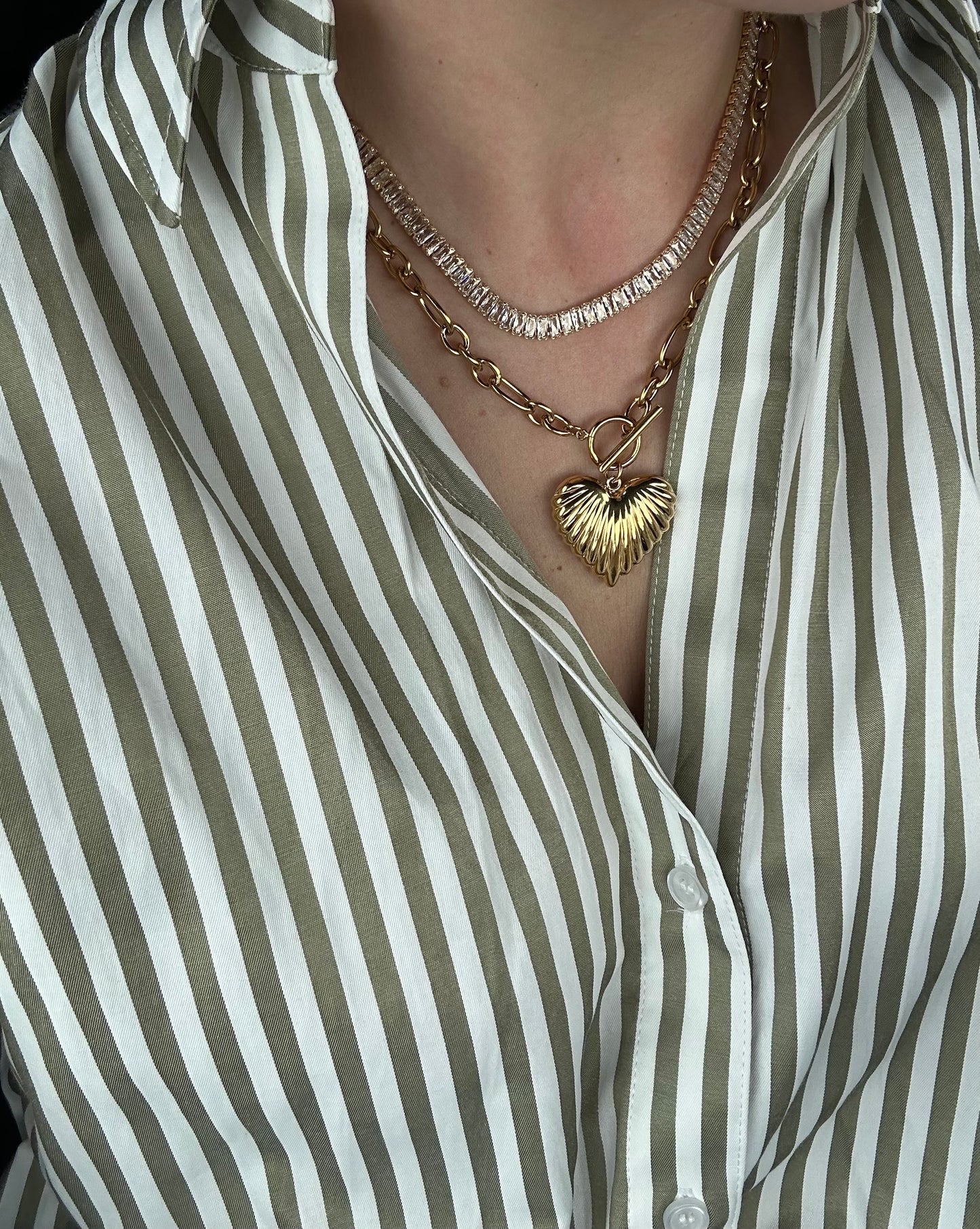 Gold Tennis Necklace