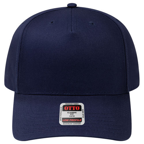 Navy 5 Panel Low Profile Baseball Cap