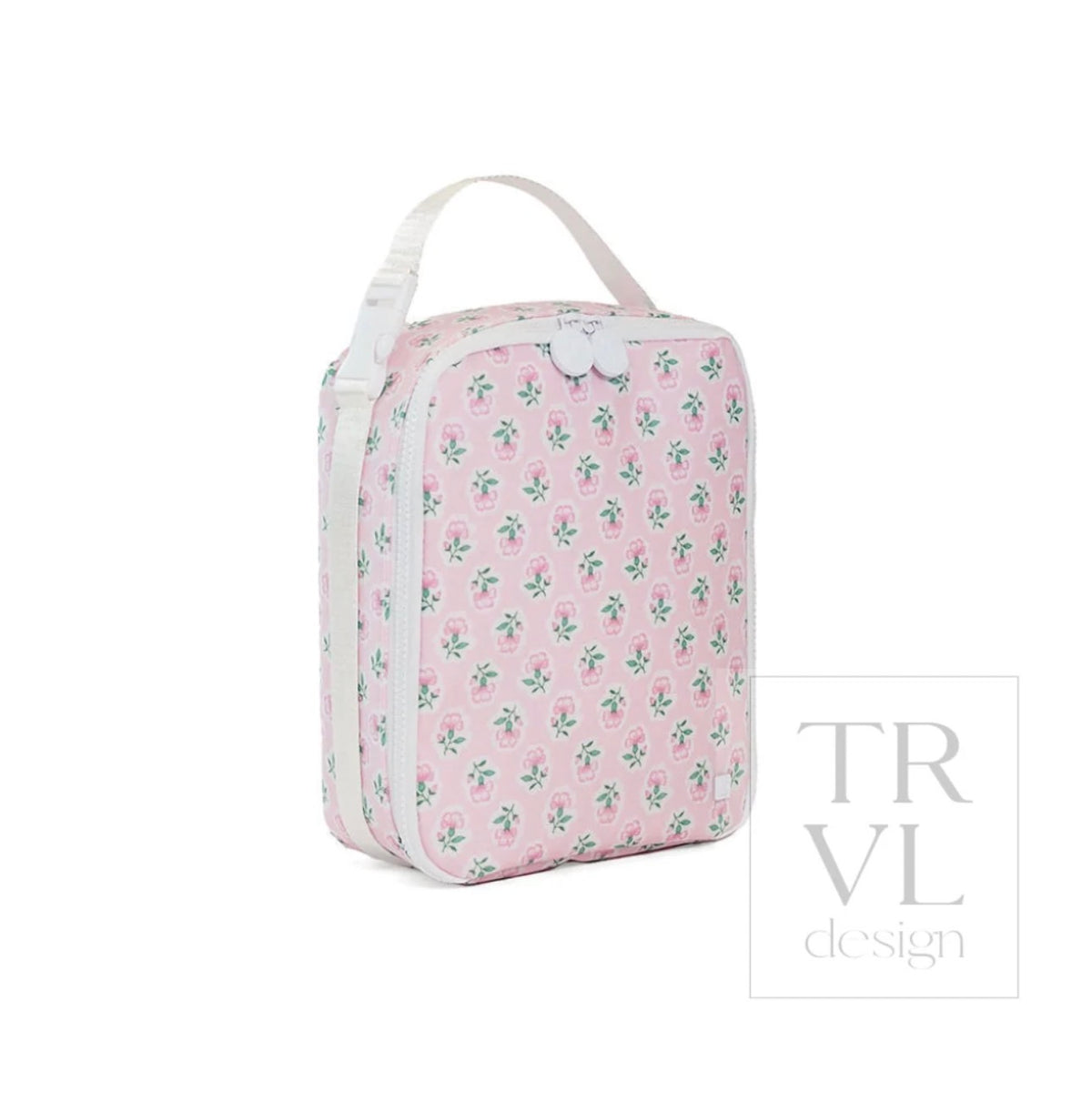 TRVL Lunch Box Insulated Bag-Petite Fleur Pink