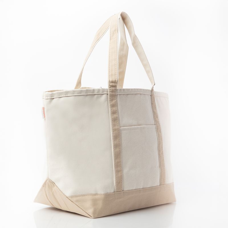 Khaki Canvas Tote-Large