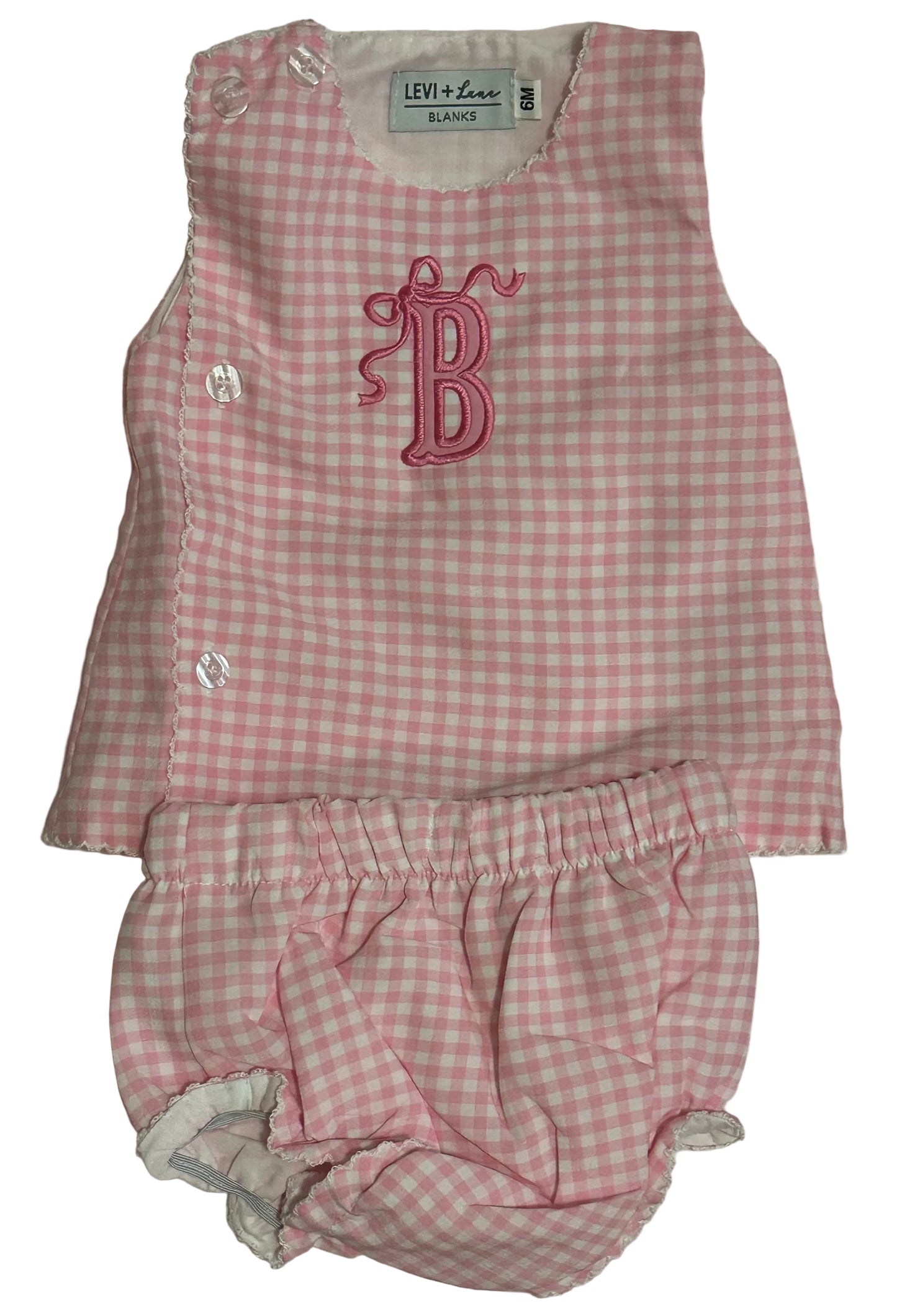 Pink Gingham Set