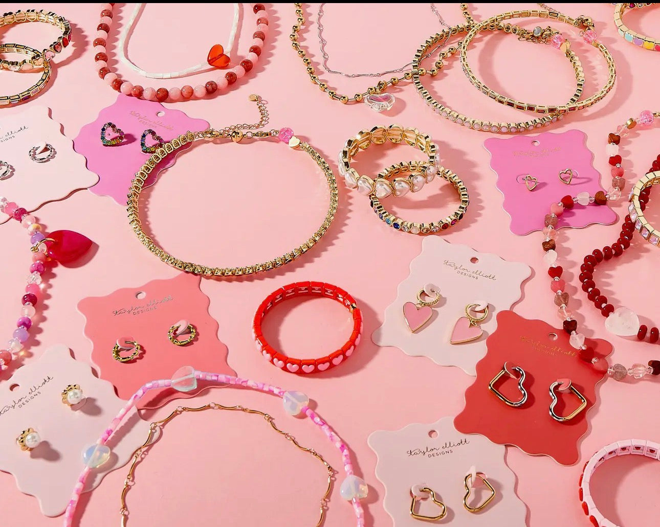 Amore Red Beaded Necklace