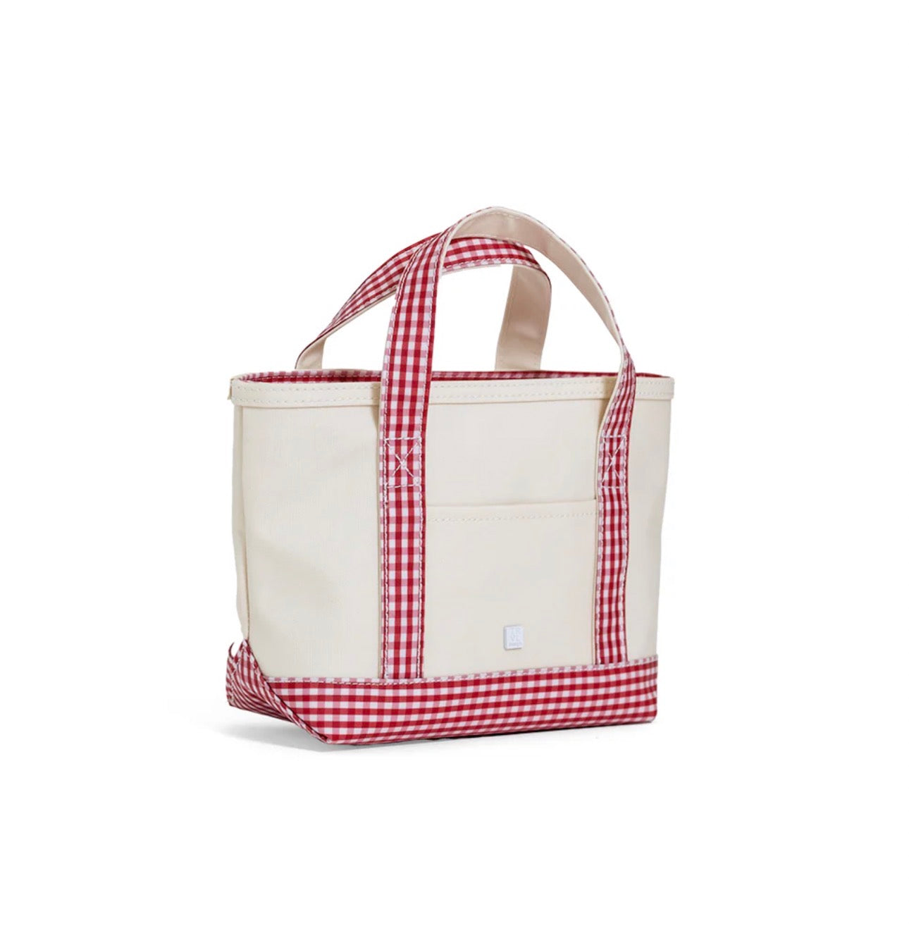 TRVL Mini Tote-Coated Canvas Red Gingham