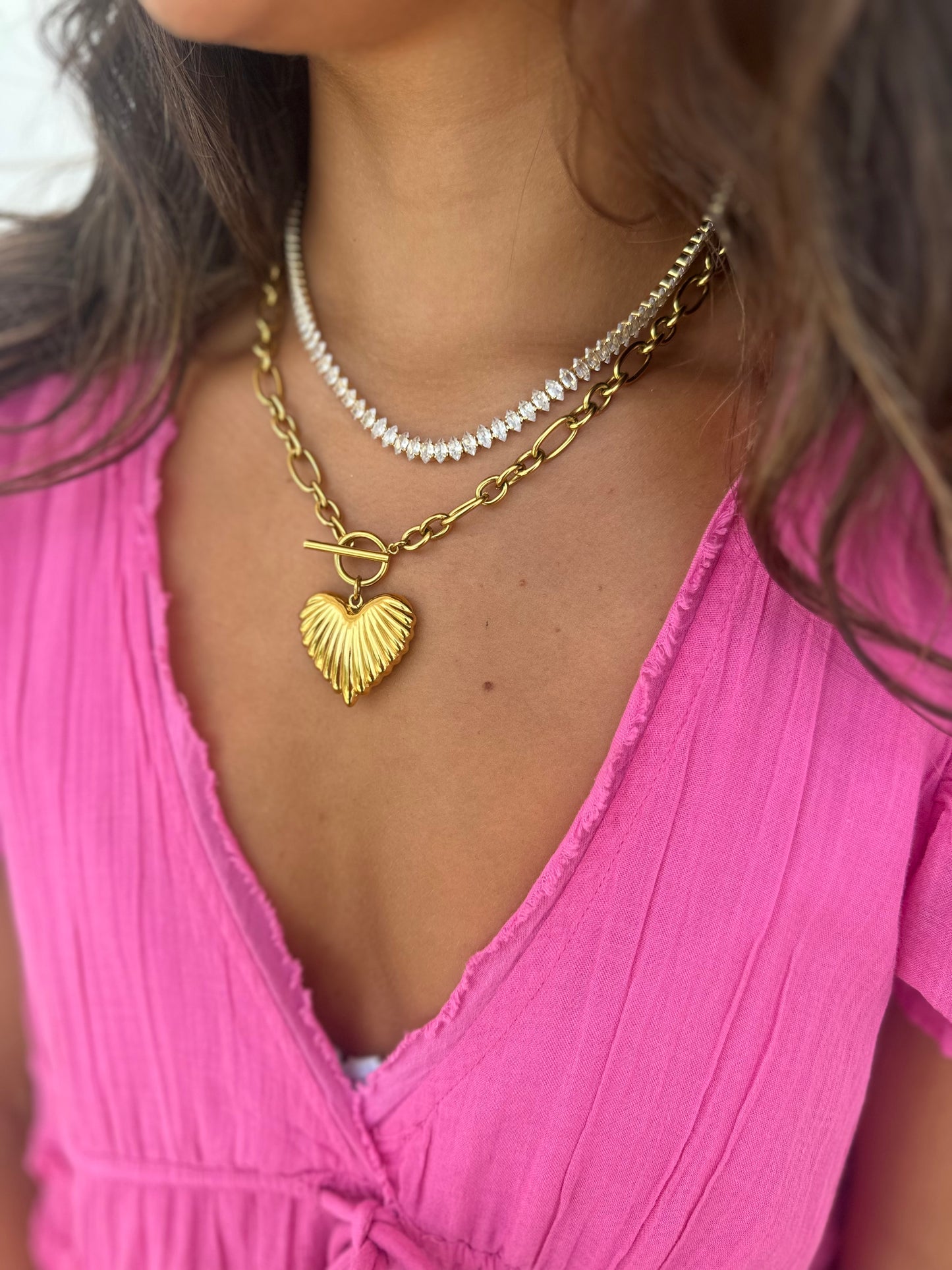 Marquise Tennis Necklace