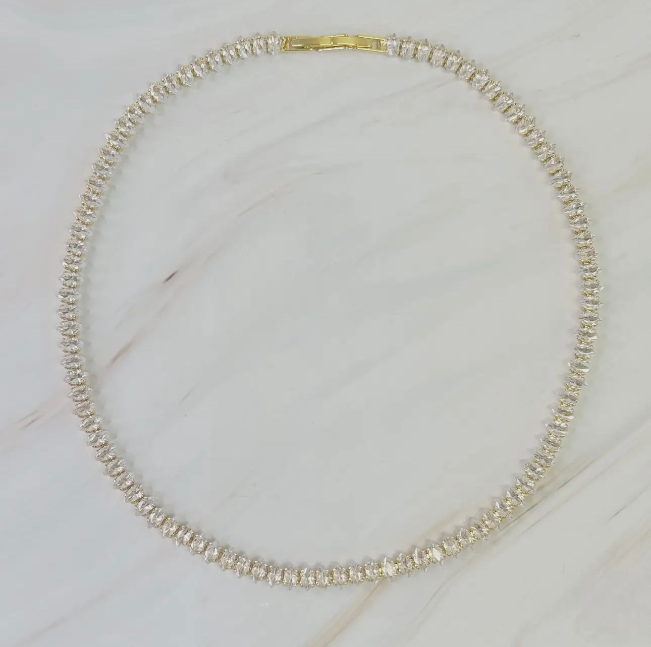 Marquise Tennis Necklace