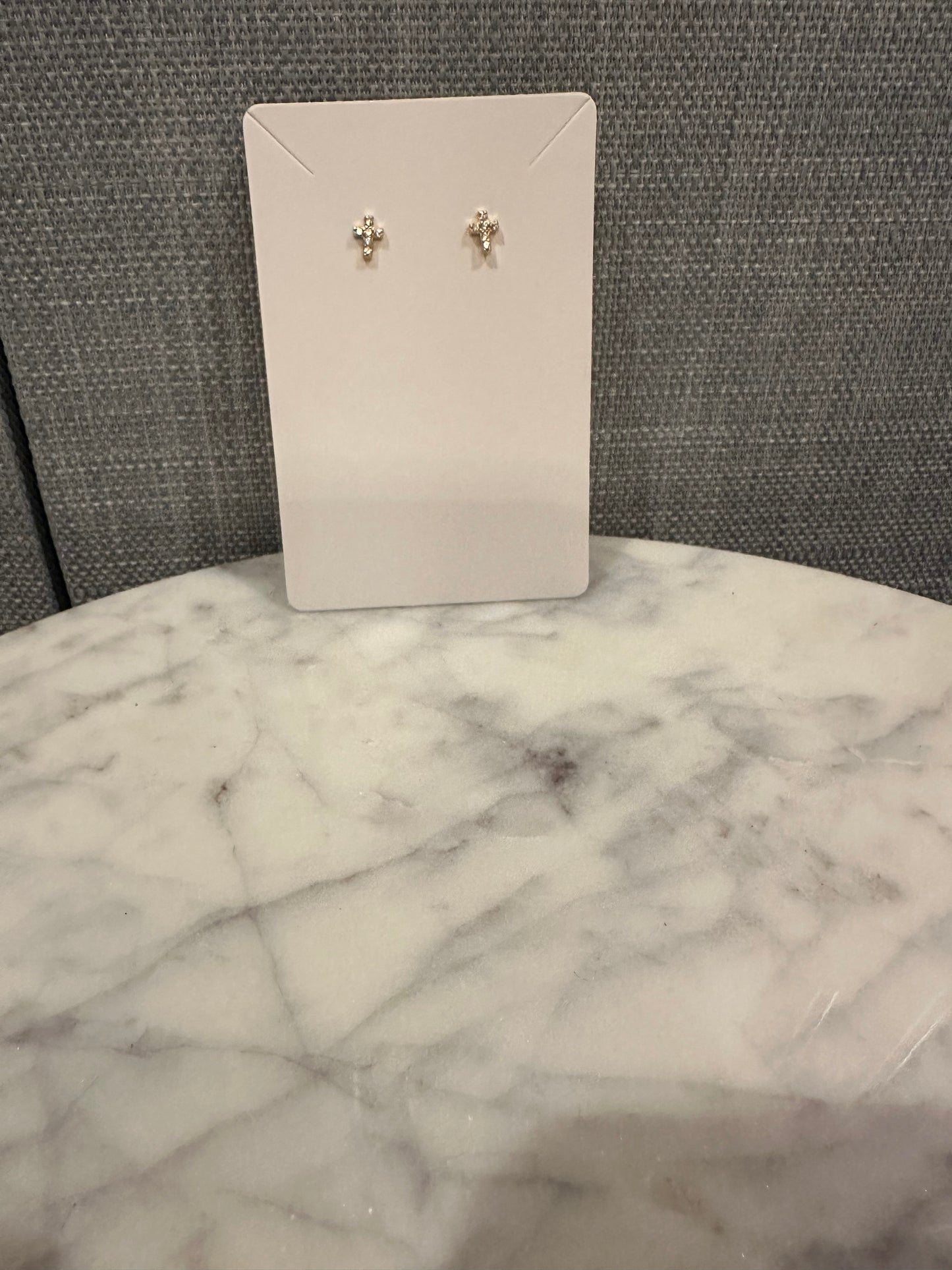 Mini Cross Earrings