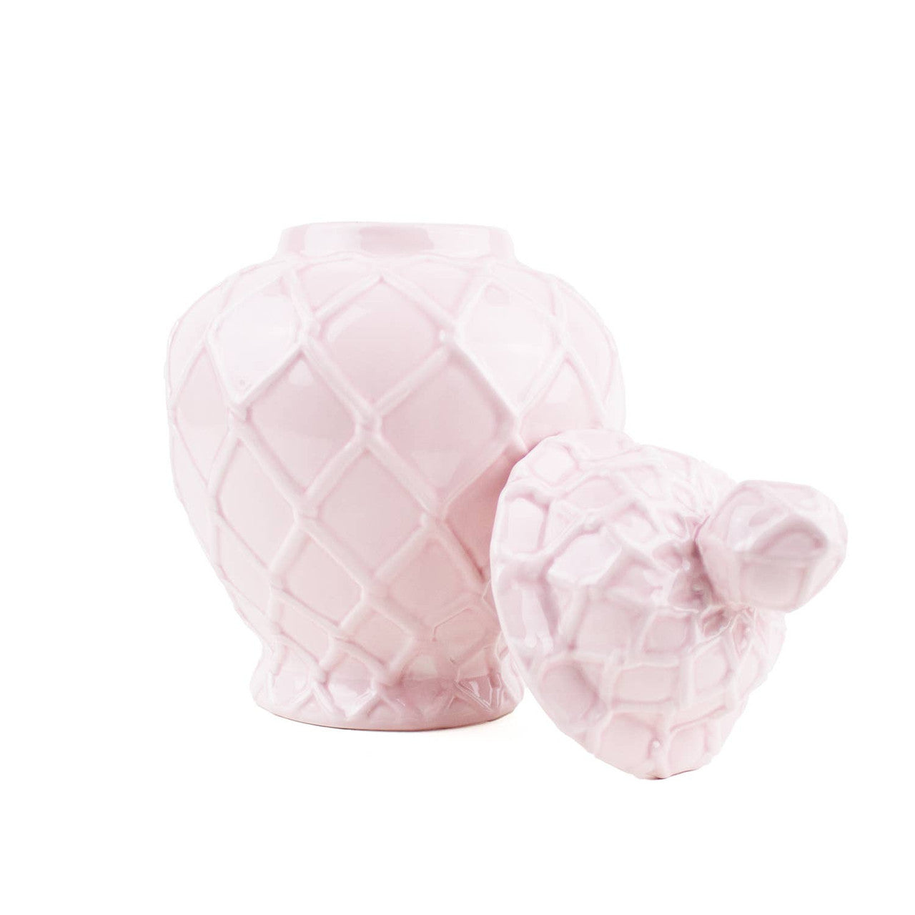 Pink Textured Ginger Jar - Extra Large