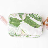 Natural Botanical Clear Coated Rectangular Cosmetic Case