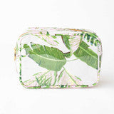 Natural Botanical Clear Coated Rectangular Cosmetic Case