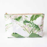 Natural Botanical Clear Coated Travel Cosmetic Case