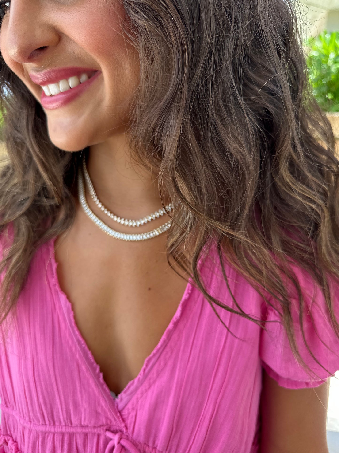 Marquise Tennis Necklace