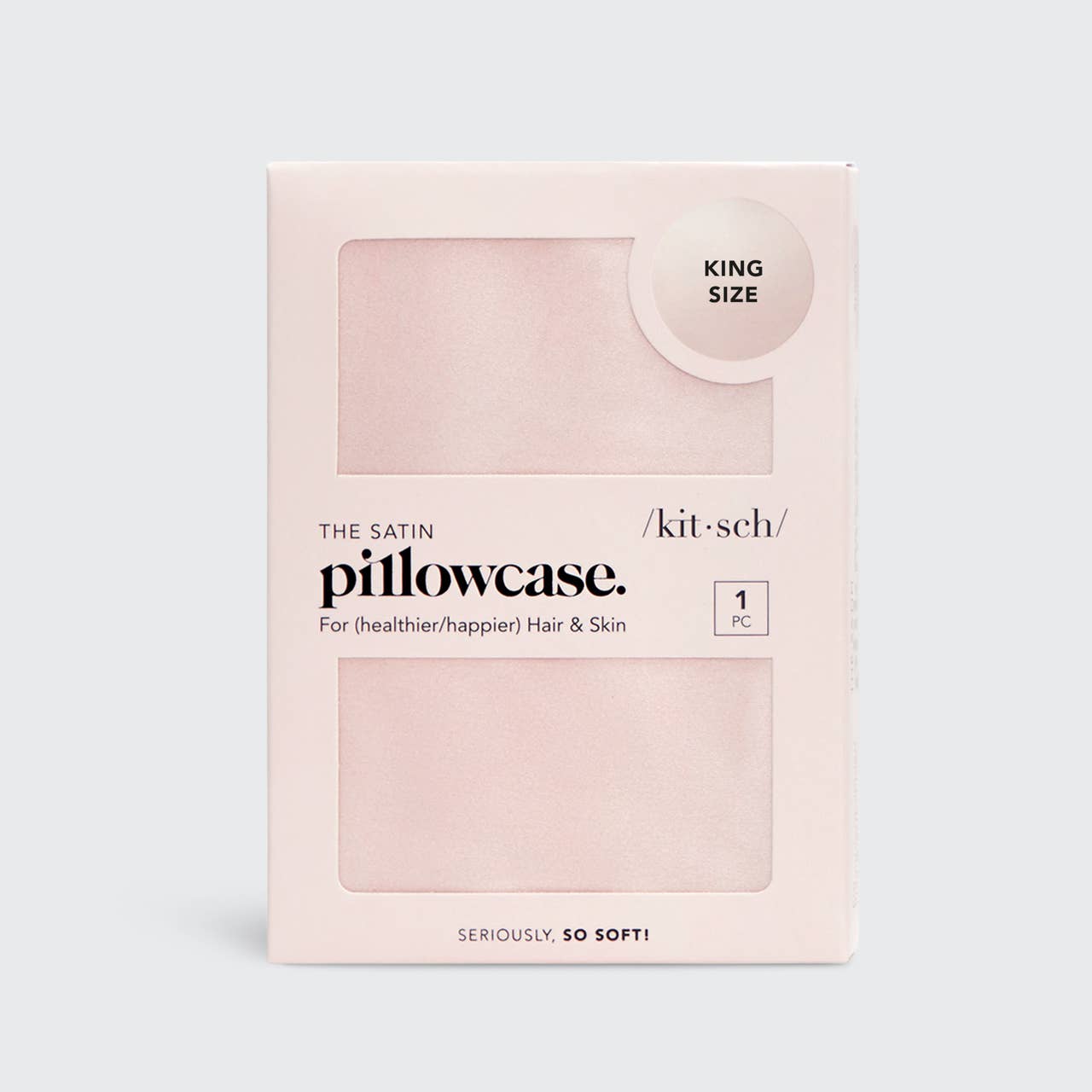 Blush-King Satin Pillowcase