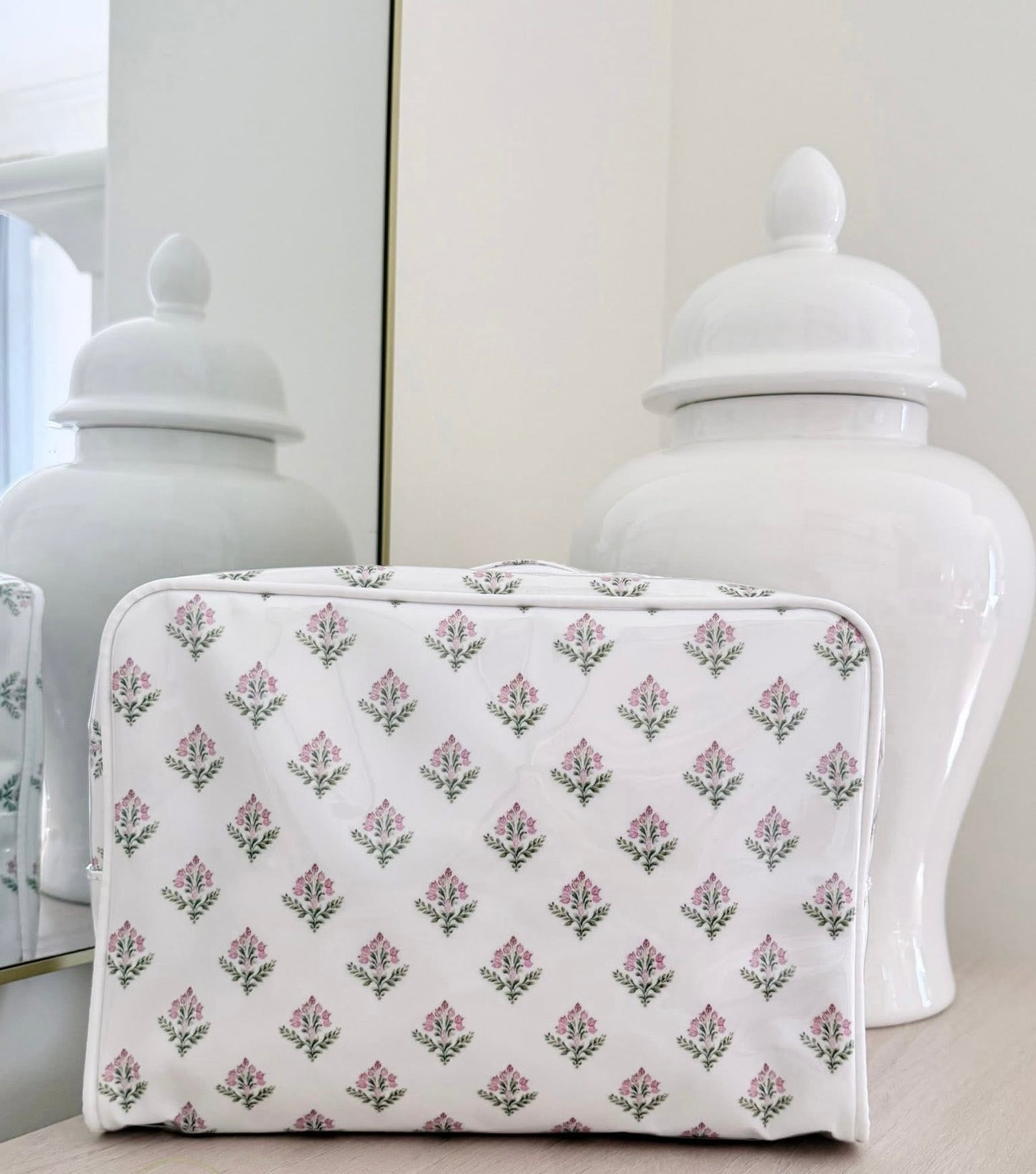 Block Print Cosmetic Bag