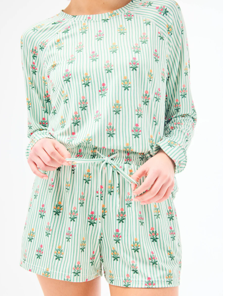 Annie Cottage Striped Pajama Set