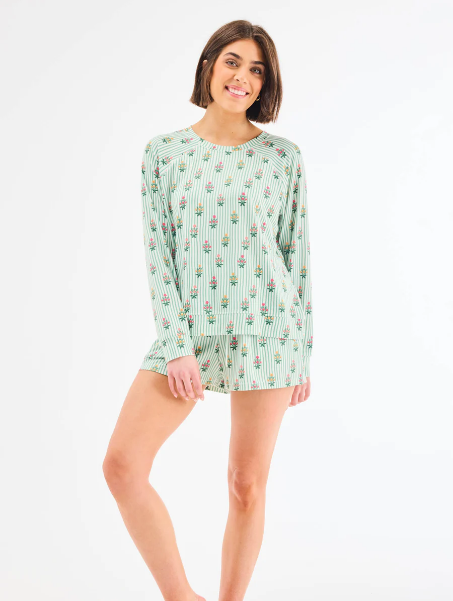 Annie Cottage Striped Pajama Set