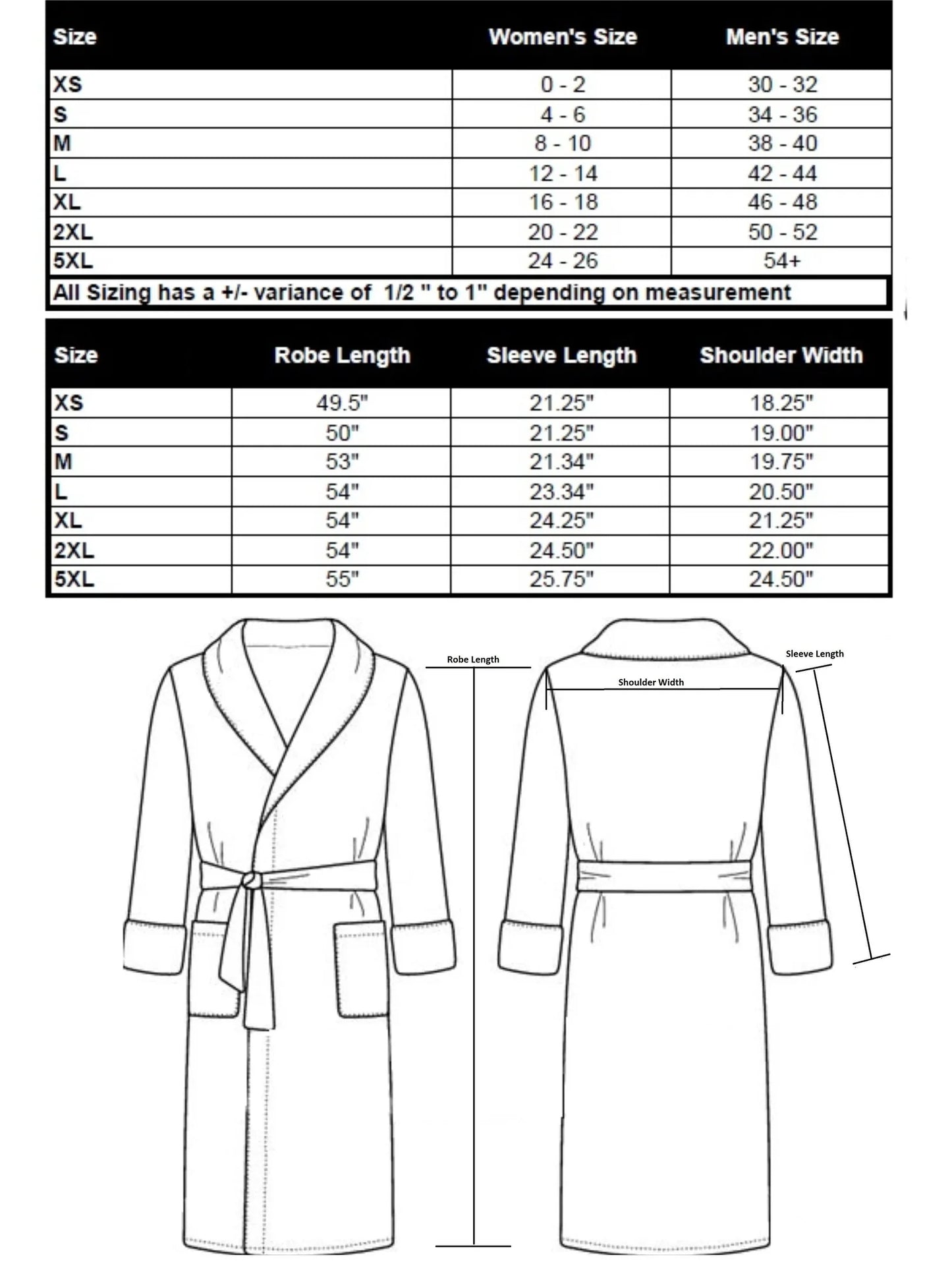 White Microfiber Plush Robe with Minx Plush Lining