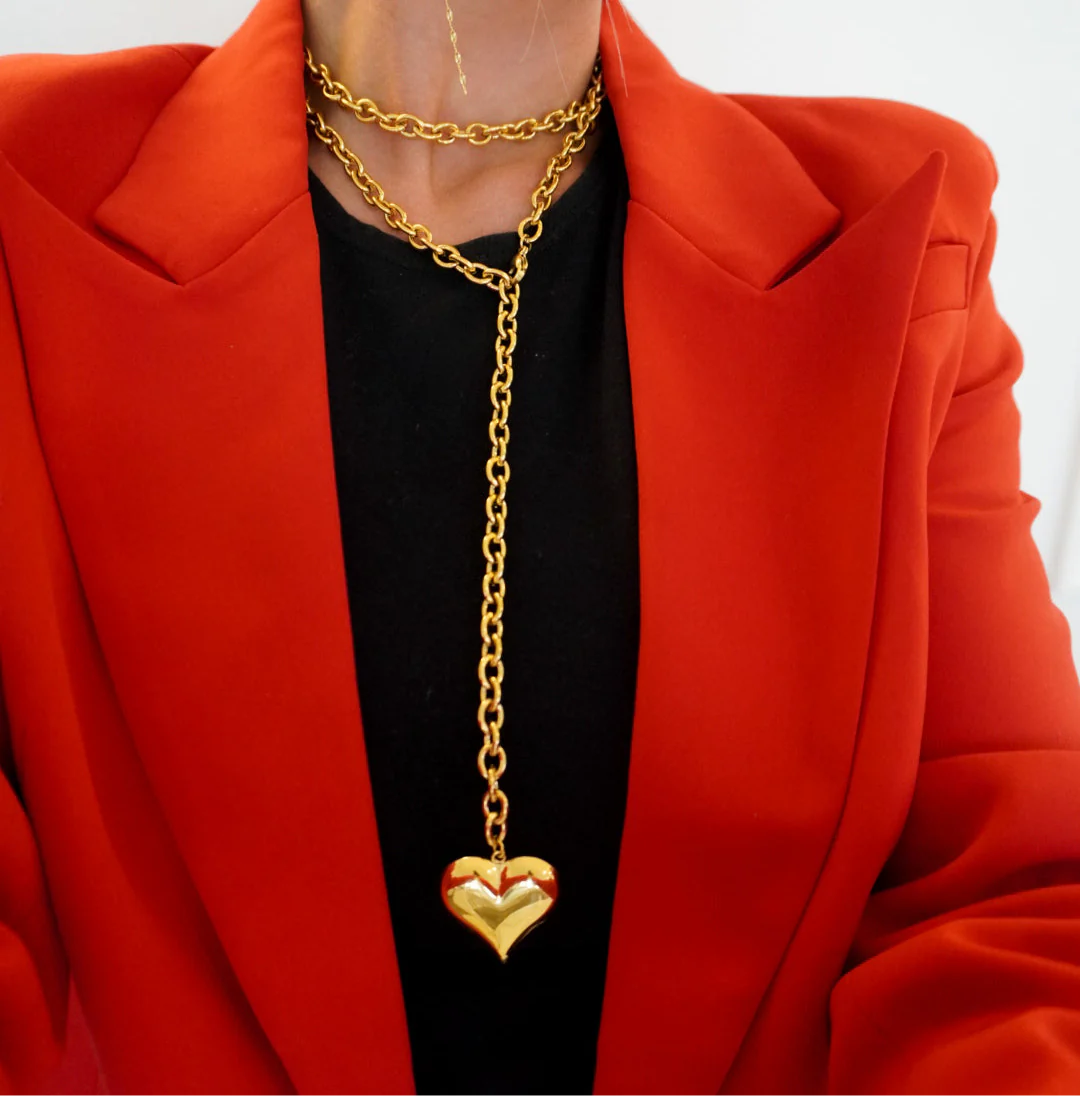 XL Wrap Around Heart Necklace