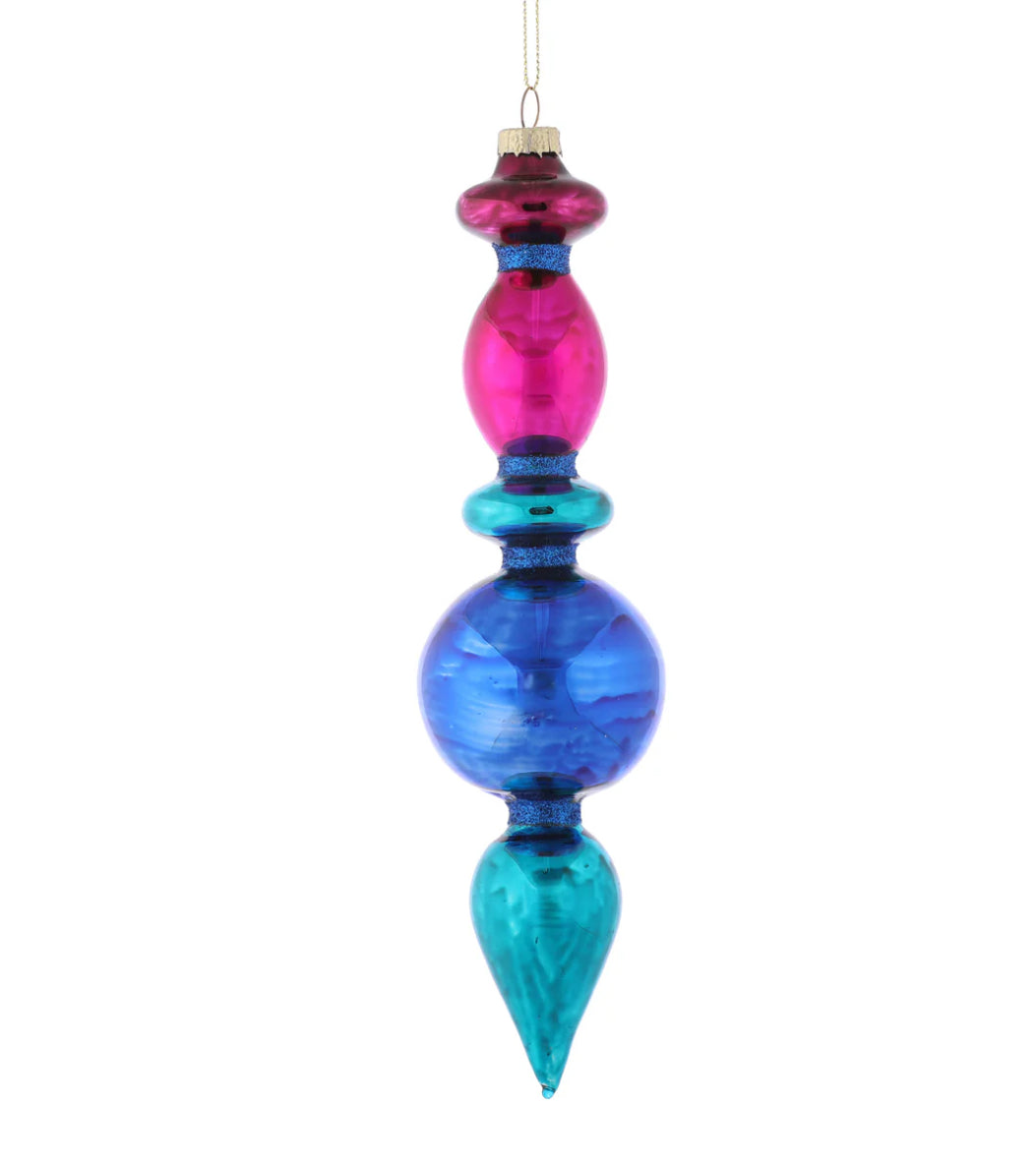 Multi Color Finial Ornament-A