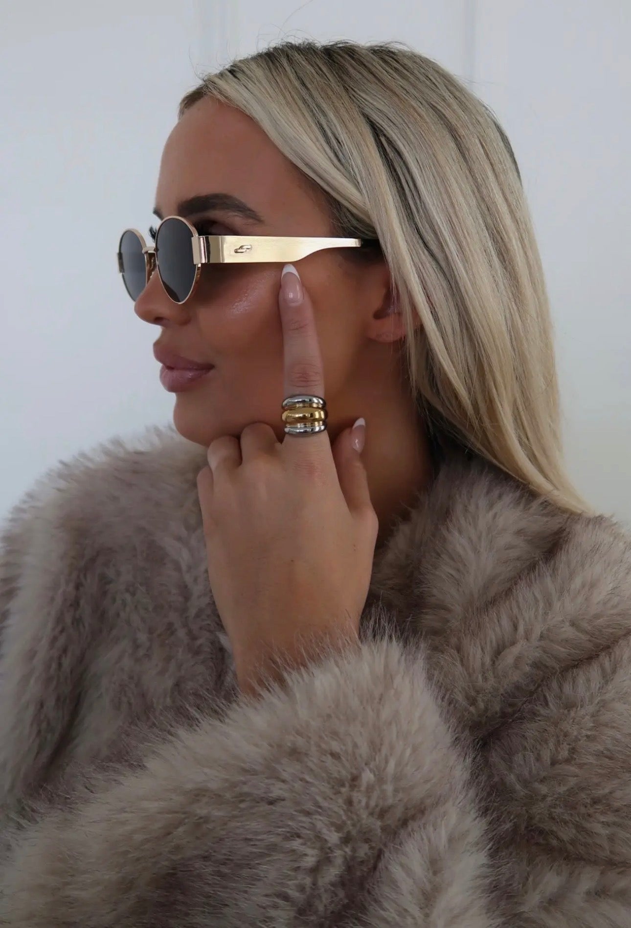 Two Toned Dome Ring