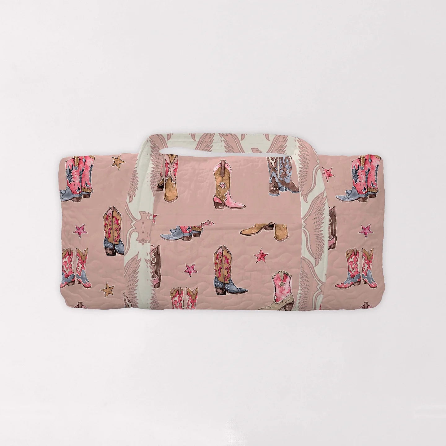 Thunderbird Boots Rose Quilted Duffle Bag