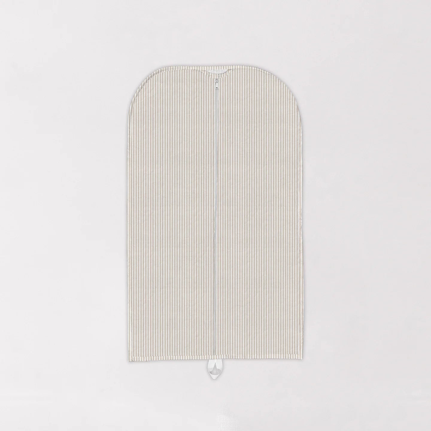 Ticking Stripe Brown Quilted Garment Bag