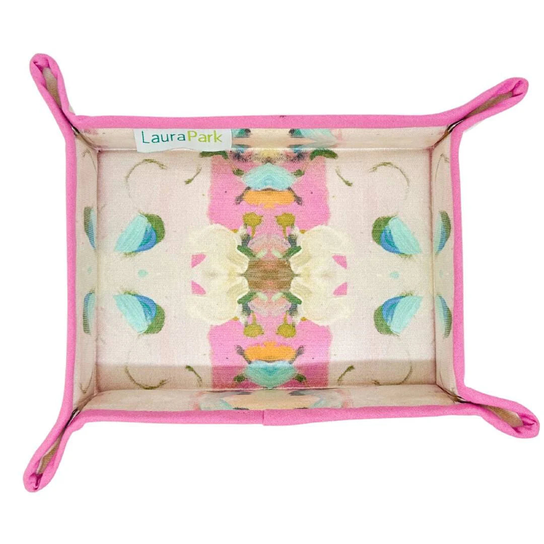 Monets Garden Pink Snap Tray