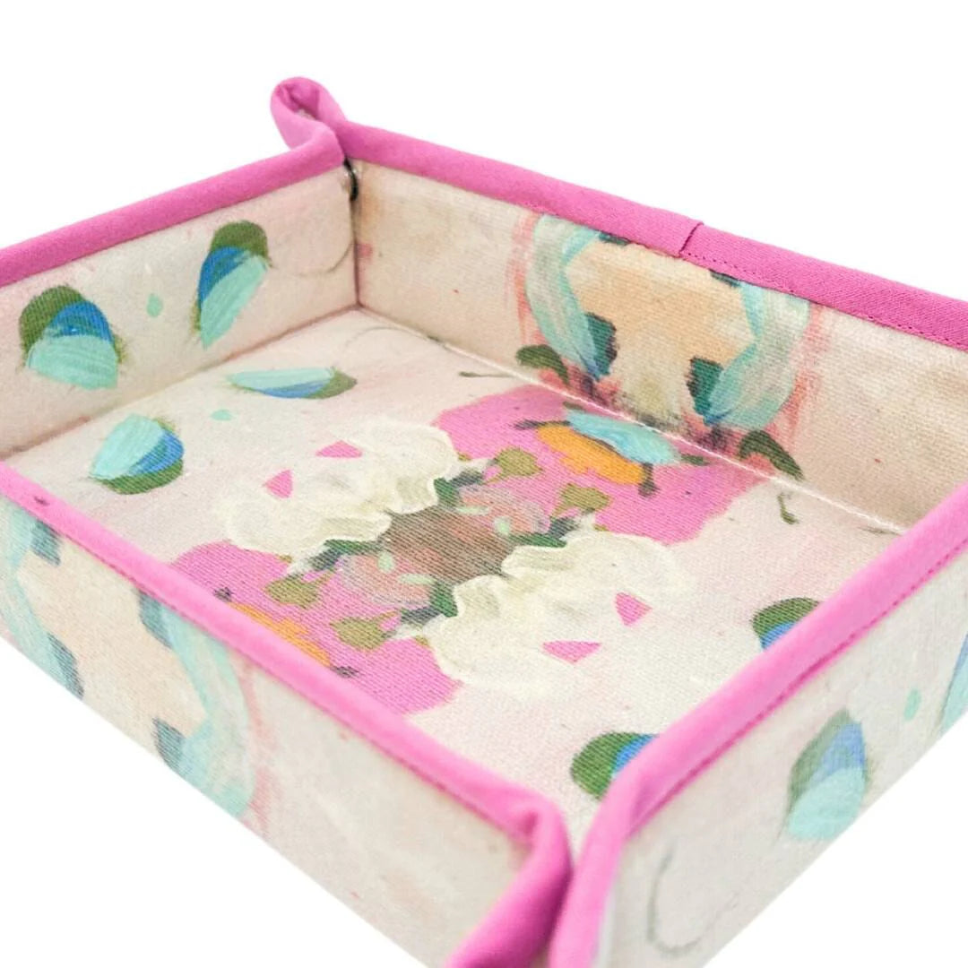 Monets Garden Pink Snap Tray