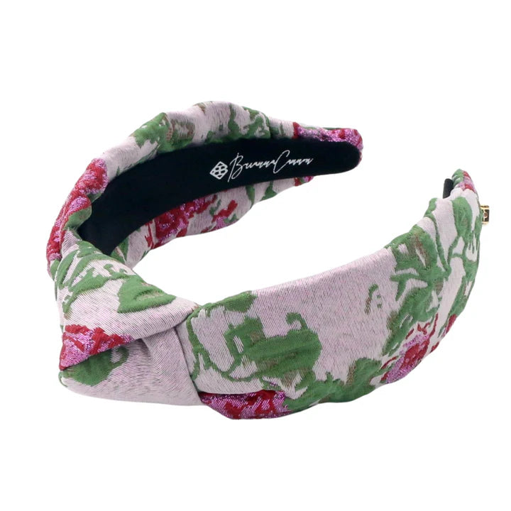Lavender Roses Brocade Headband