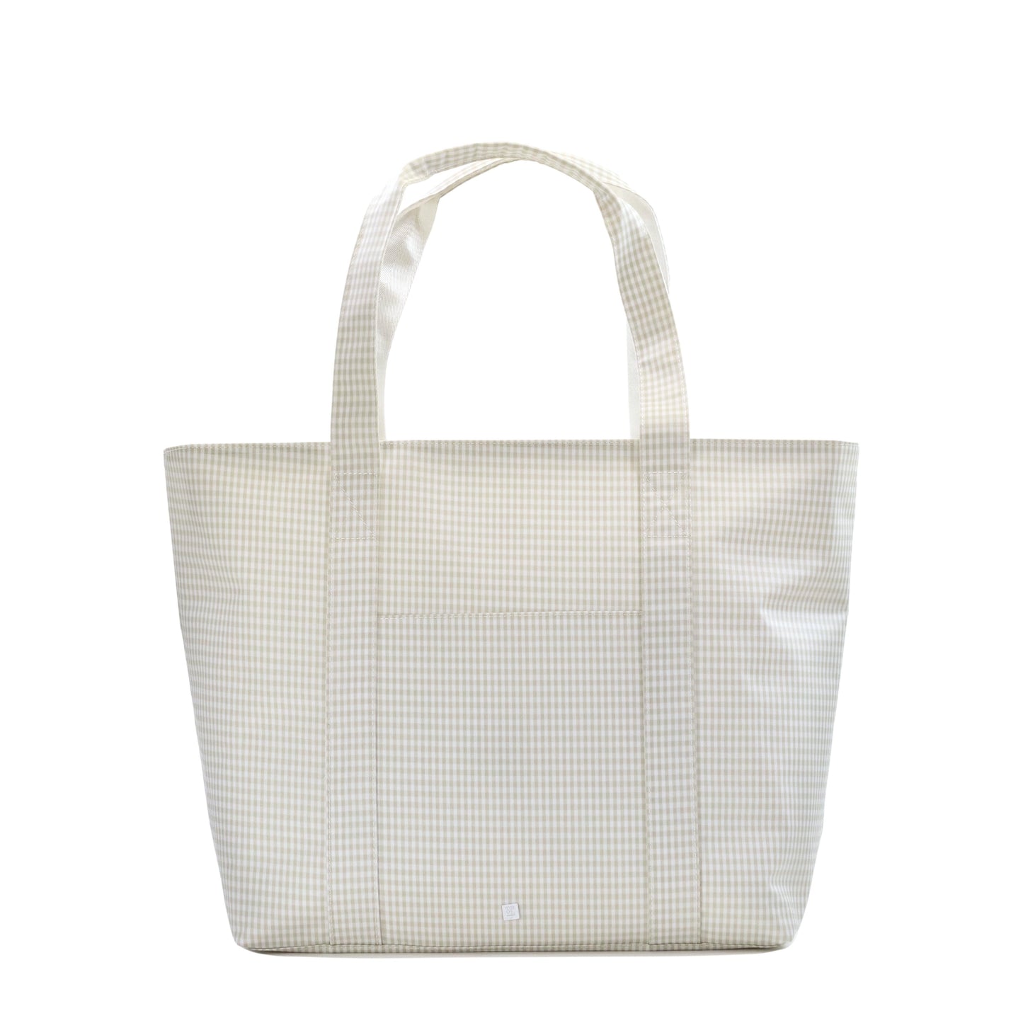 TRVL Jumbo Tote Gingham Pearl Grey