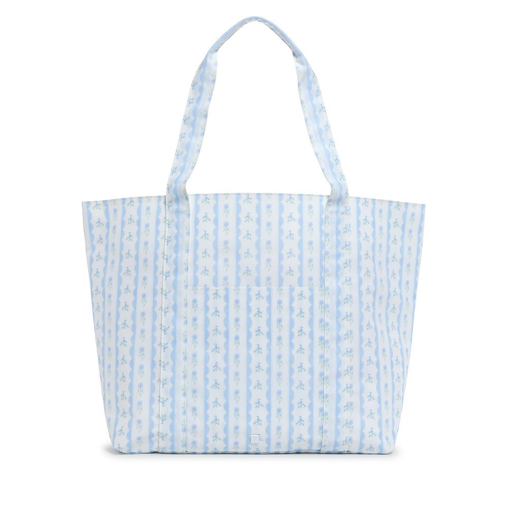 TRVL Jumbo Tote Ribbon Floral Blue