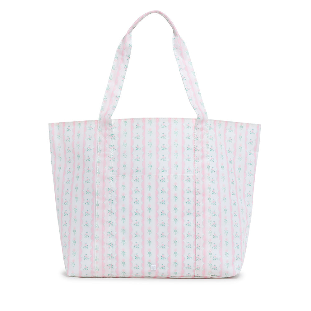 TRVL Jumbo Tote Ribbon Floral Pink