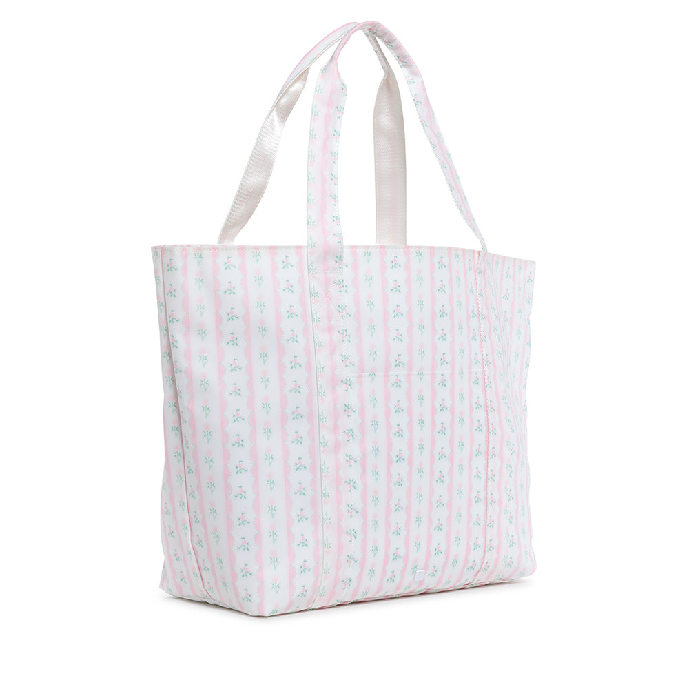 TRVL Jumbo Tote Ribbon Floral Pink