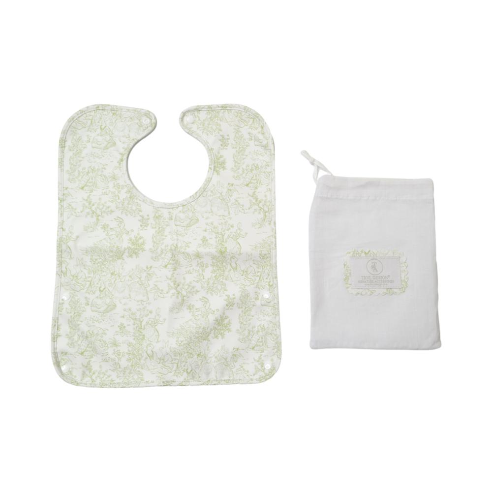 TRVL Best Bib Bunny Toile Green