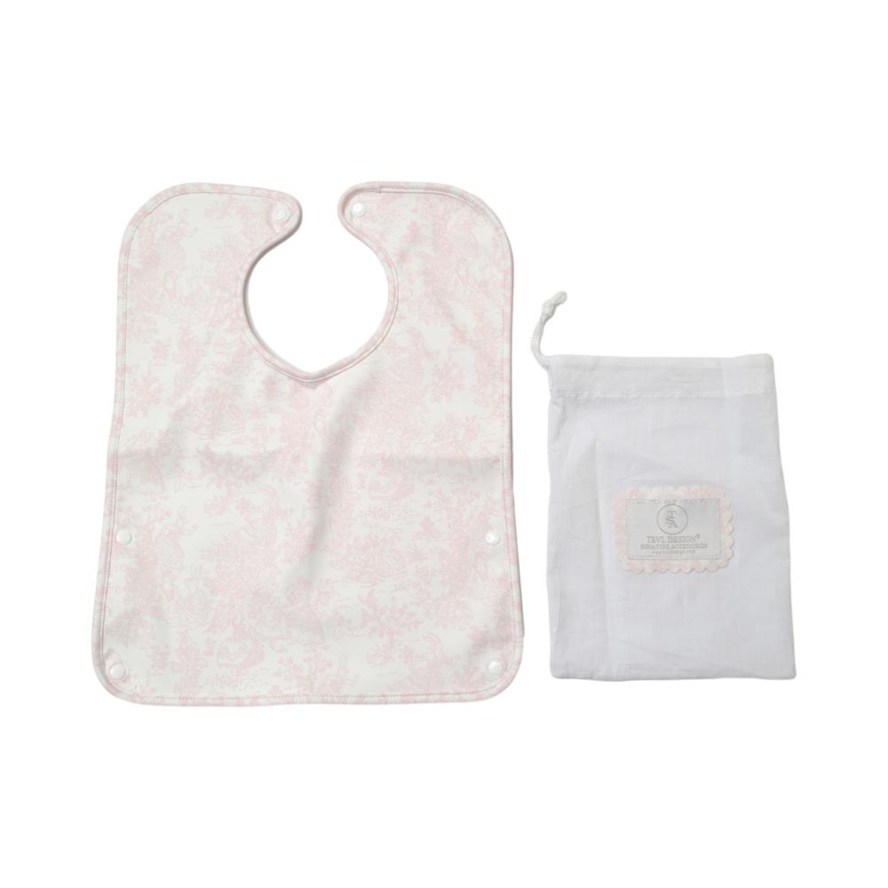 TRVL Best Bib Bunny Toile Pink