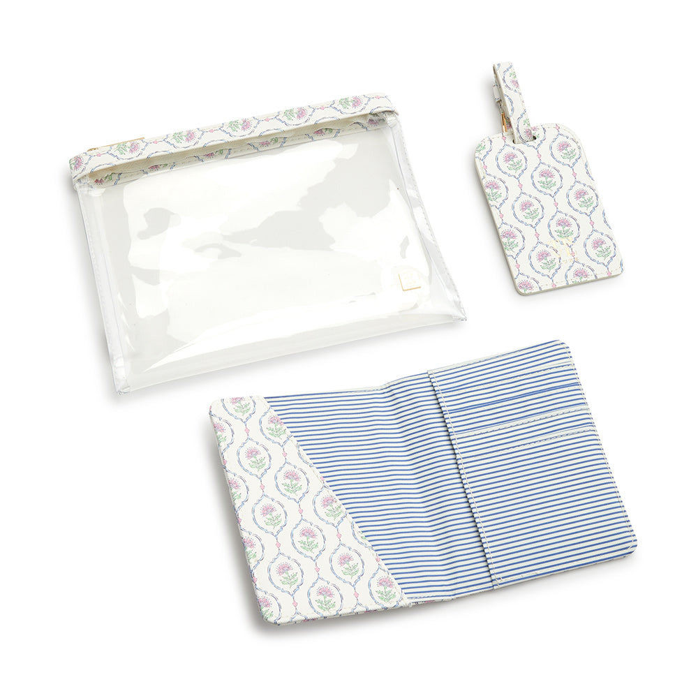 TRVL Luxe Saffiano Travel Set - Antibes