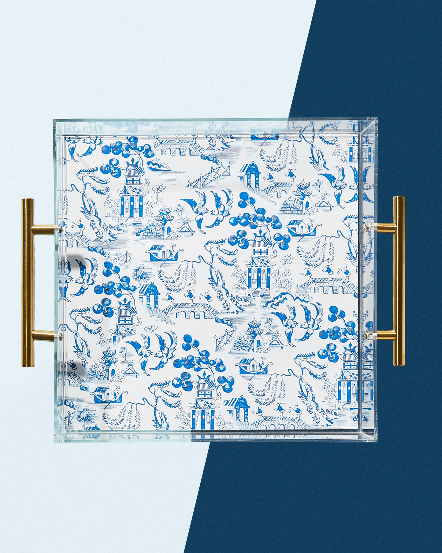 Chinoiserie Print Large Tray