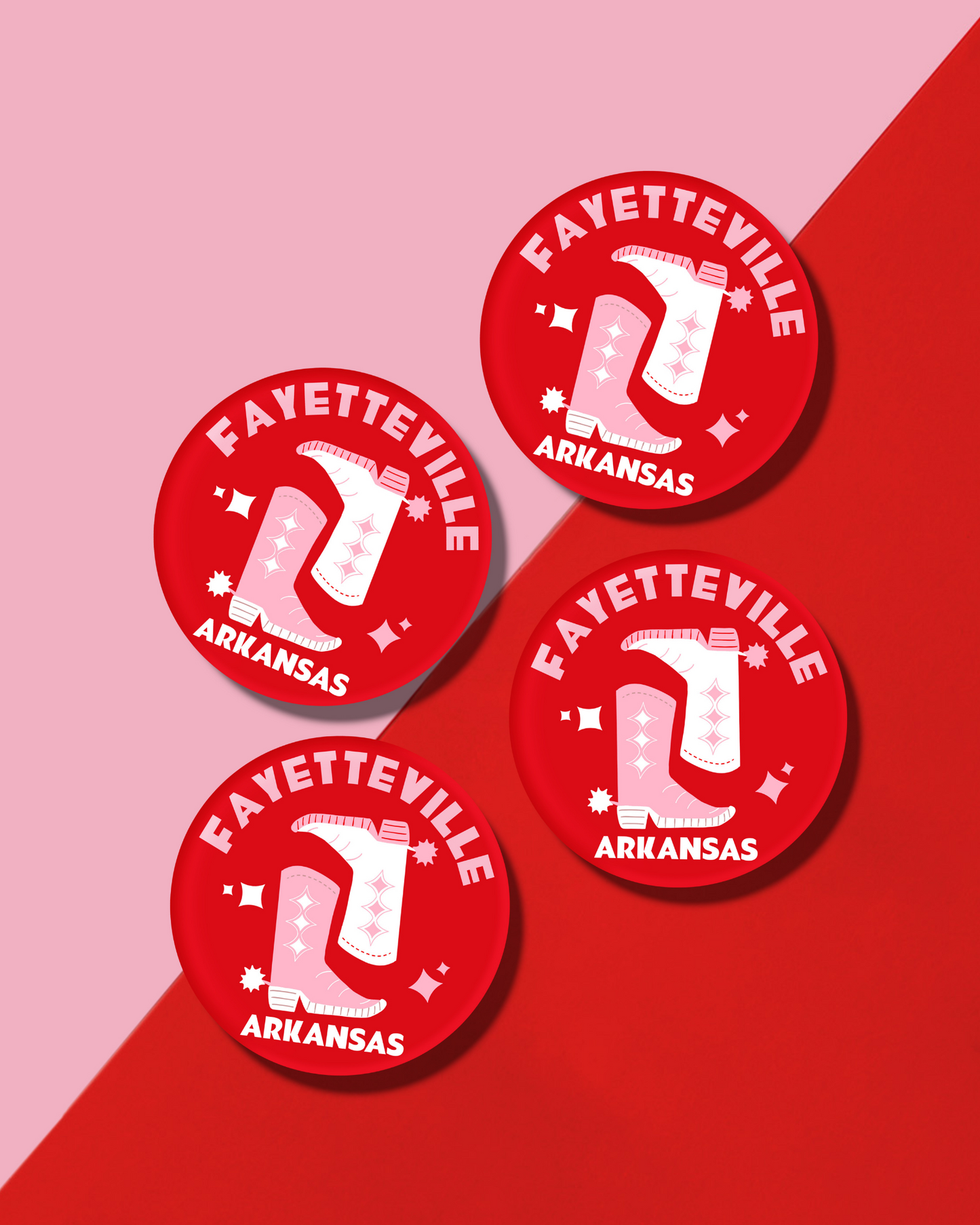 Fayetteville Kickoff Coasters - 4 Pack