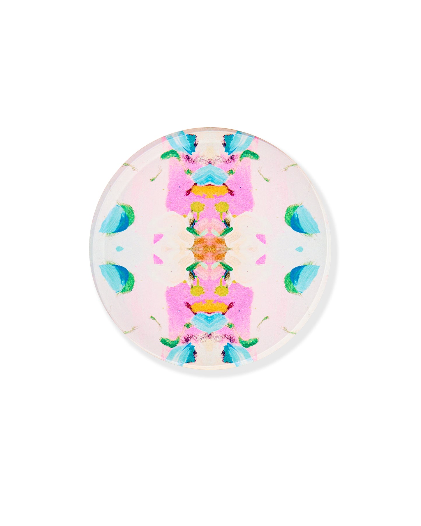 Monets Garden Pink Coaster - 4 Pack