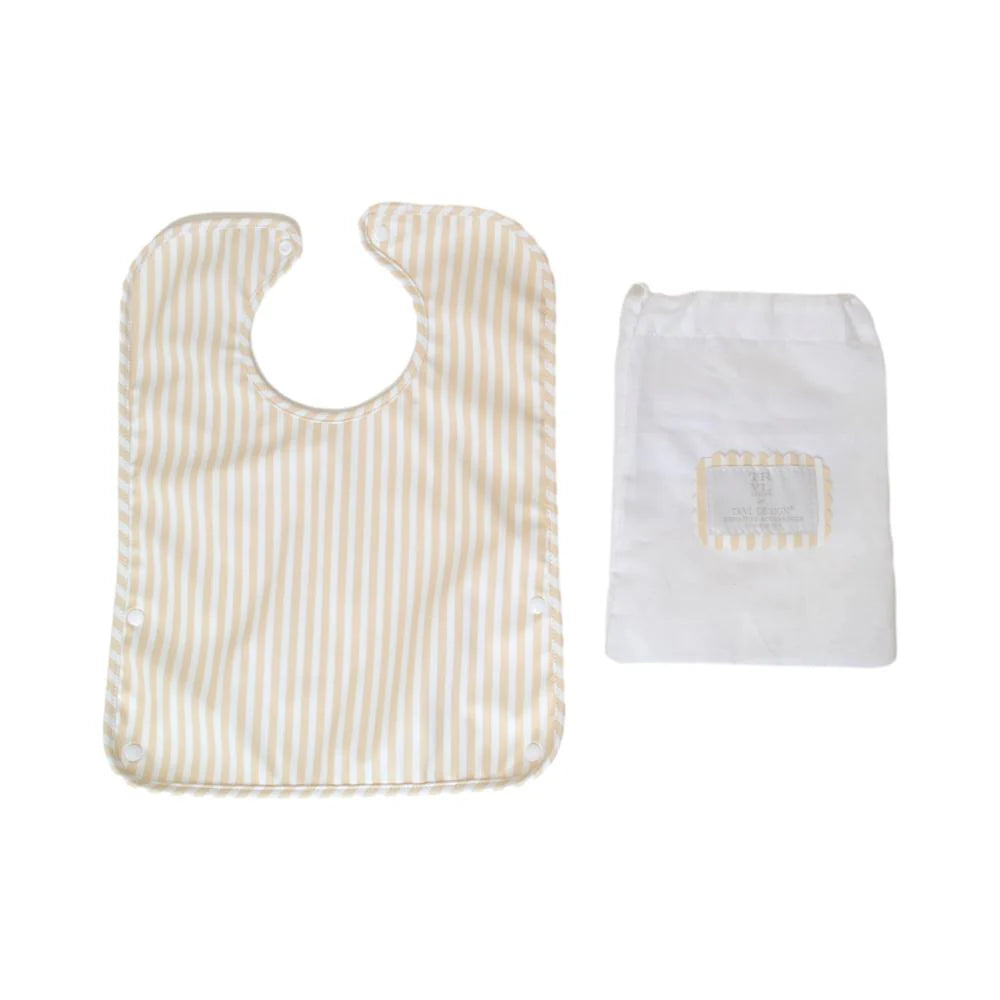TRVL Best Bib Pimlico Stripe Sand
