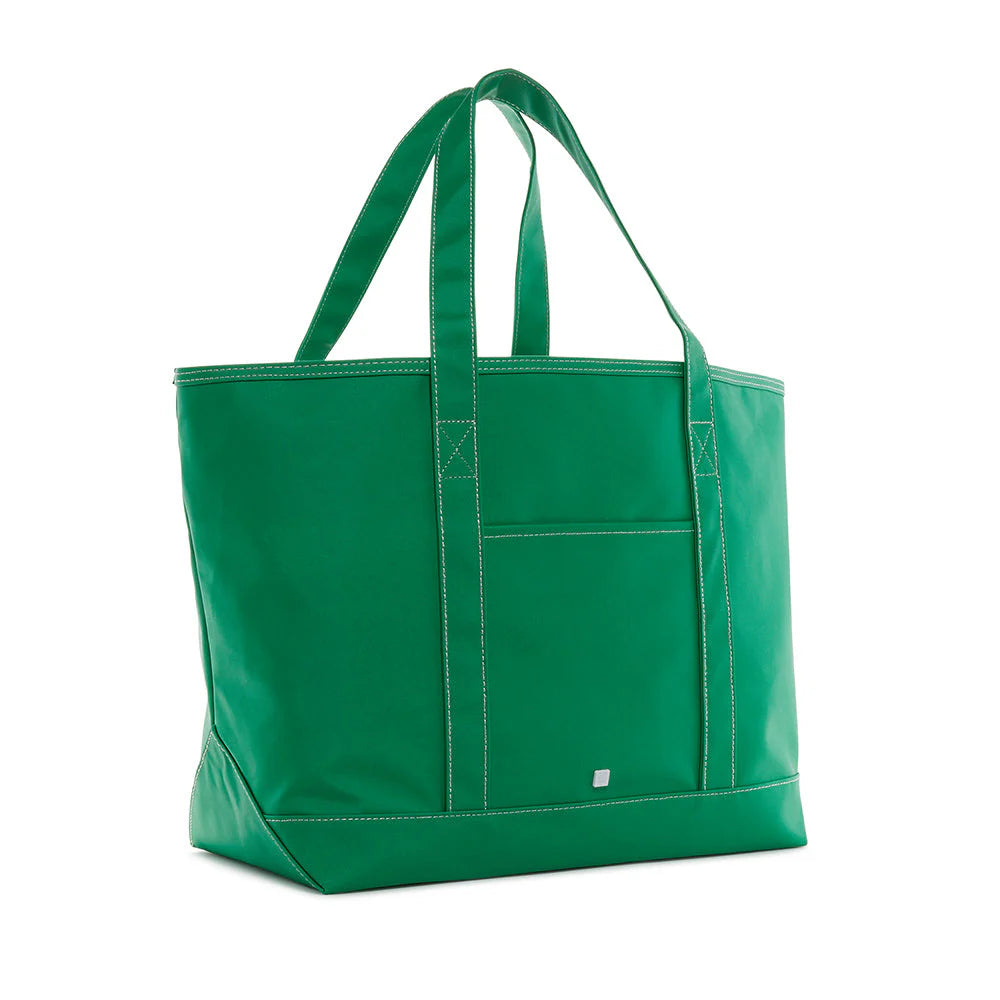Trvl MAXI TOTE - COATED CANVAS Large KELLY GREEN