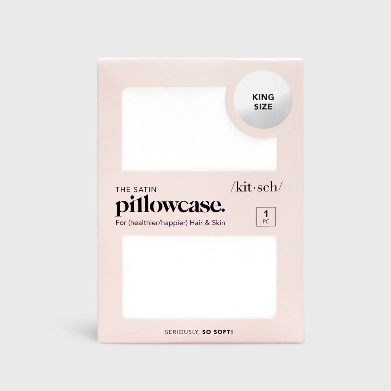 Ivory-King Satin Pillowcase