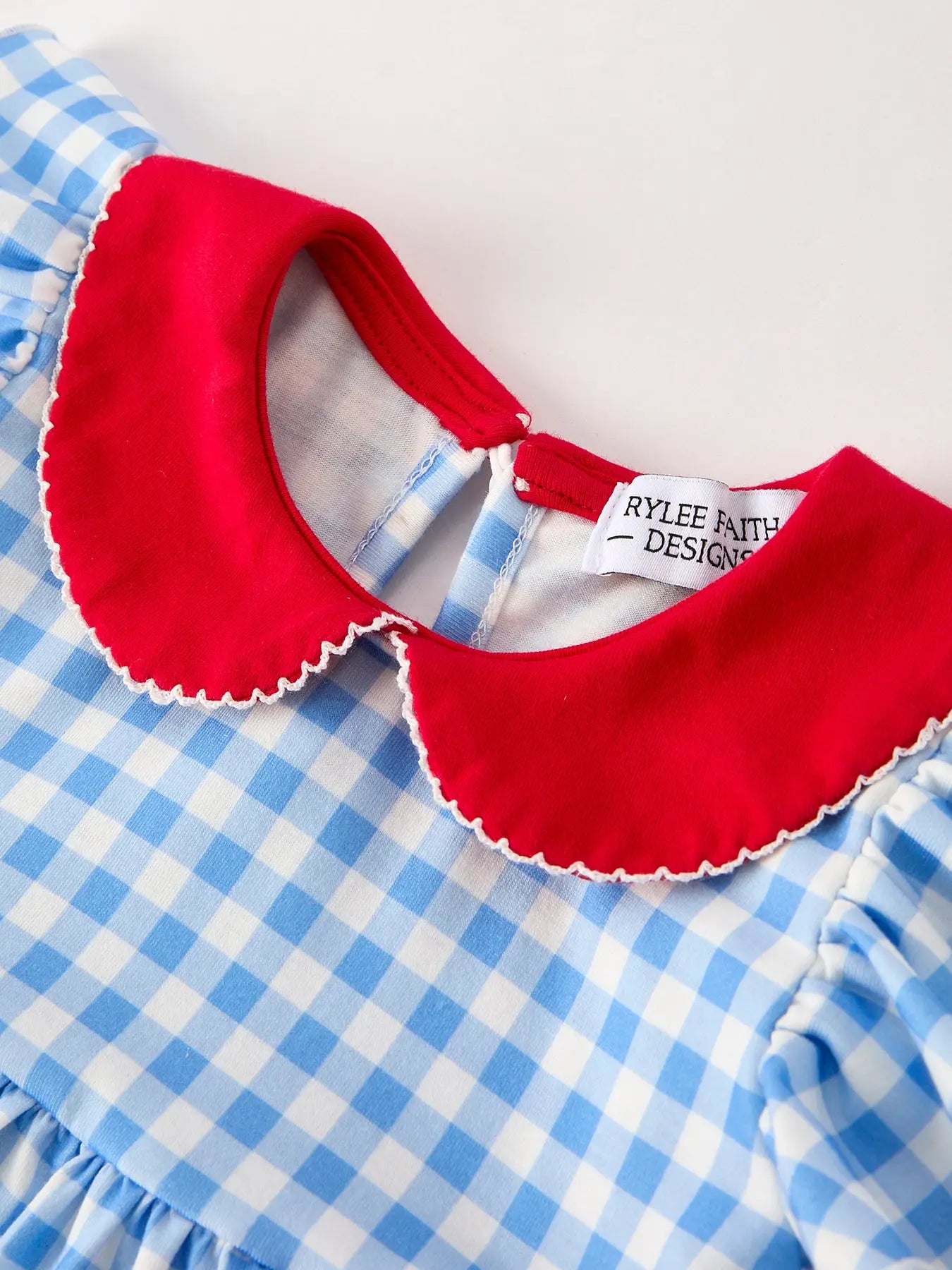 Back To School Girls Striped Lapels Apple Bow Dress
