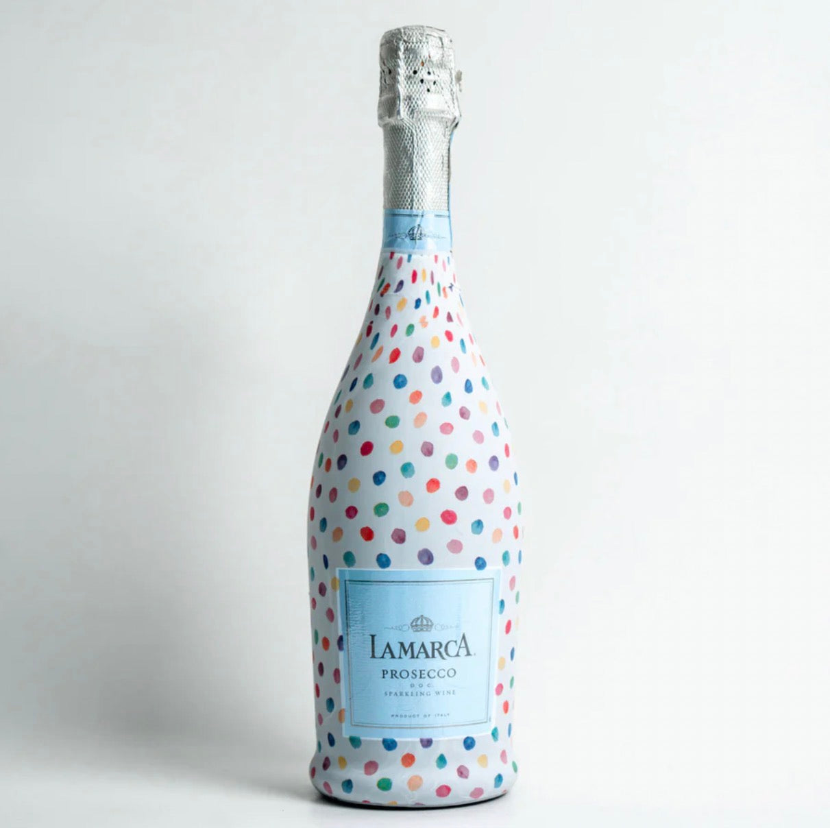 Colorful Dots Bottle Wrap-Prosecco Edition