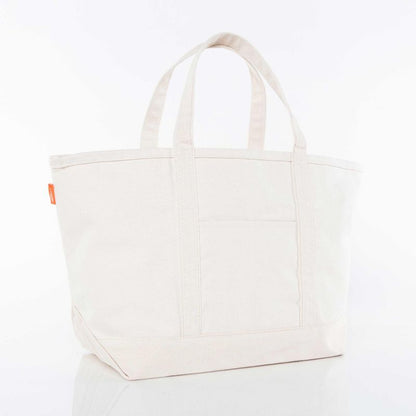 Natural Canvas Tote-Large