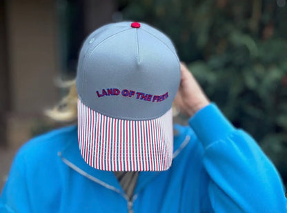 Land of the Free Embroidered Hat