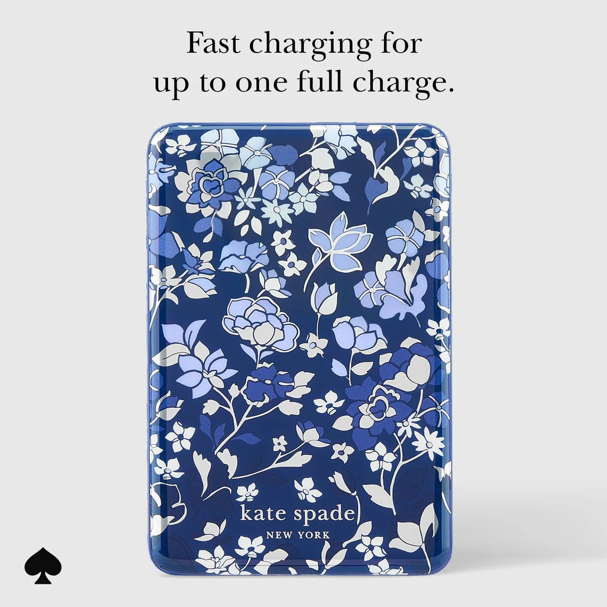 Kate Spade Flower Blue MagSafe Portable Charger